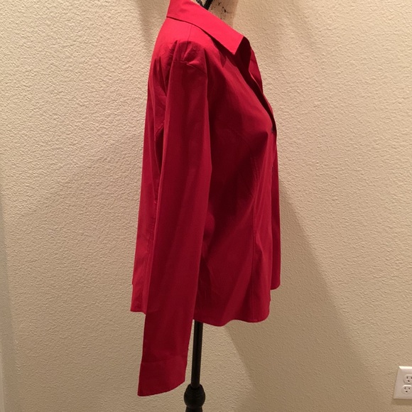 Women’s New York & Co Collar Button Down Long Sleeve Top - Picture 8 of 9